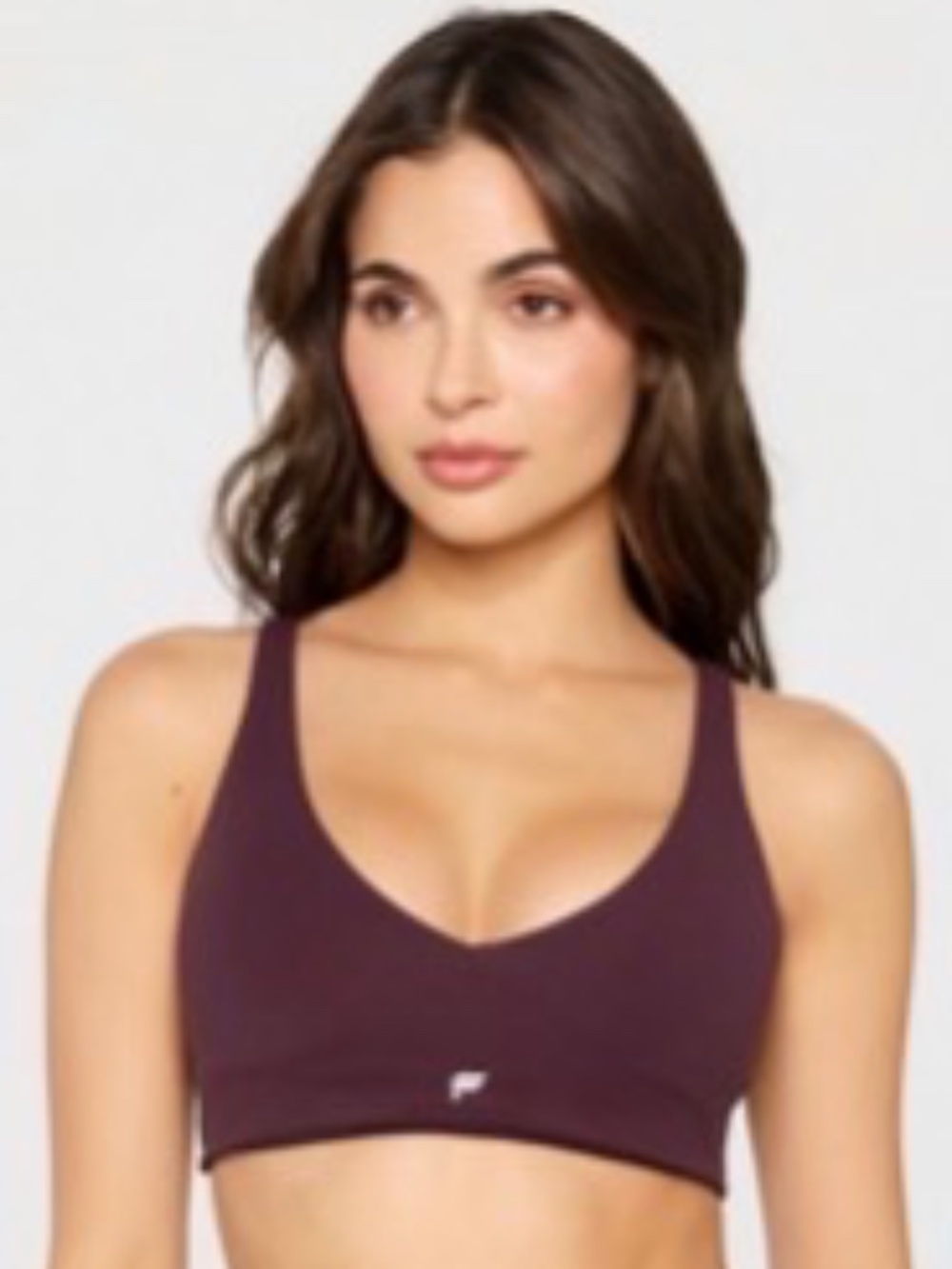 PureLuxe Longline Low Impact Bra (Oxblood)